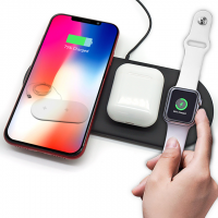 Newest Watch mobile phone headset 3 in 1 wholesale custom logo oem fast wireless charger