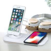 universal wireless charger wholesale for iphone new 2019 trending product charger mobile phones/earphone/Watch charger 3 in 1