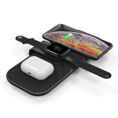 3 in 1 Wireless Charger 15W Table Charger for Mobile Phone  Apple Watch  Air Pods